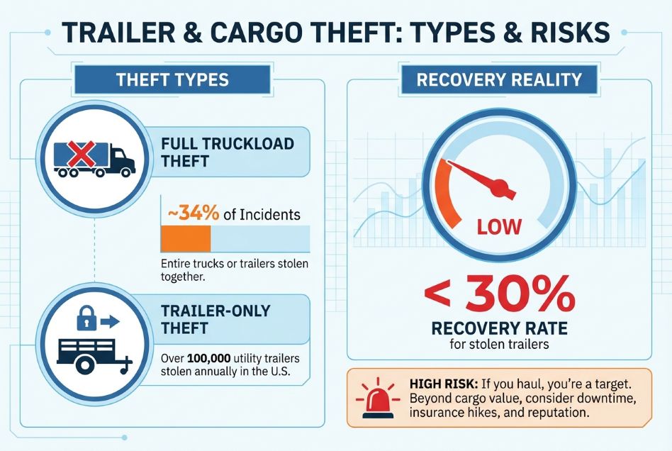 Utility trailer theft statistics